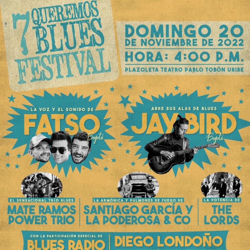 Este domingo se vivirá la 7ª versión Queremos Blues Festival en Medellín