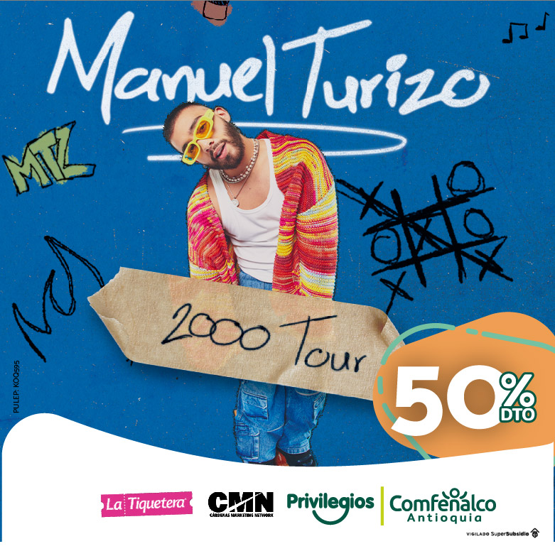No te pierdas el concierto de Manuel Turizo ‘2000 TOUR’ en Medellín