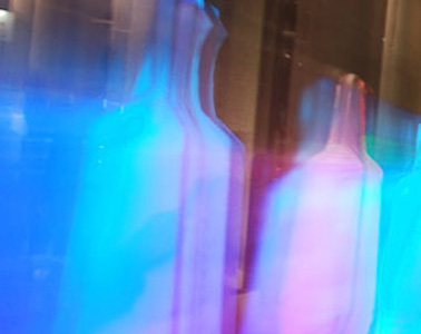 Night view in city with lights