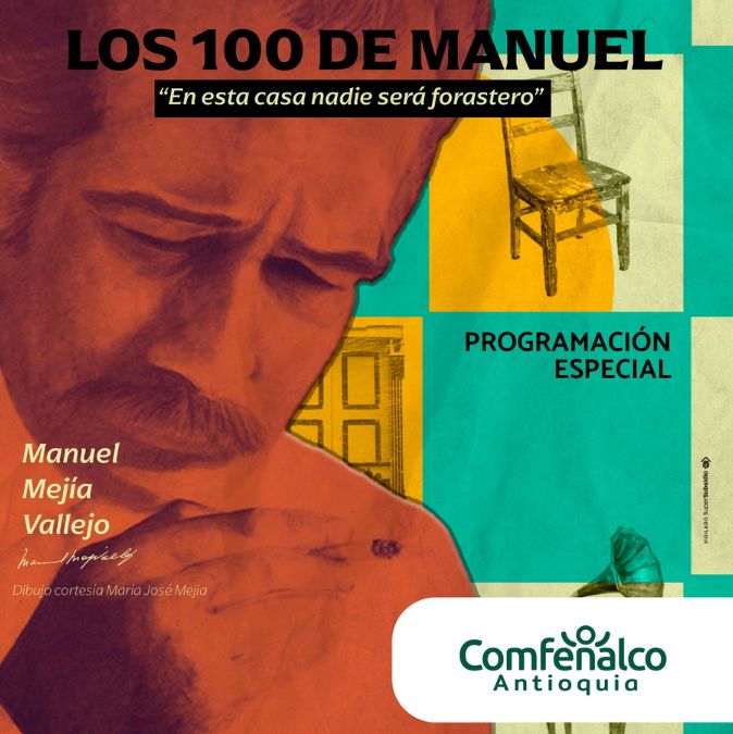 Los 100 de Manuel Mejía Vallejo: Un homenaje en Comfenalco Antioquia
