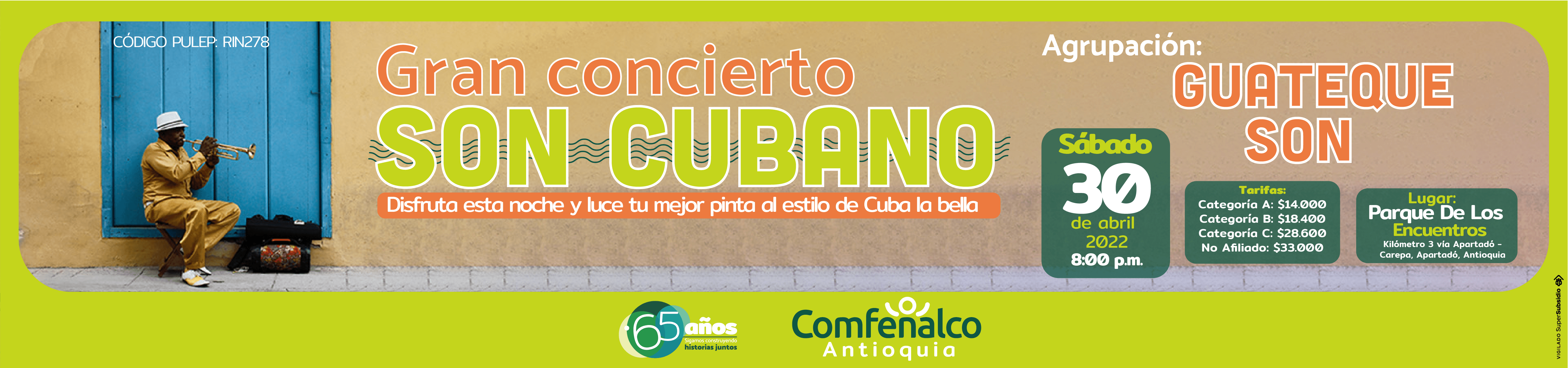 Concierto de Son cubano en Parque de Los Encuentros
